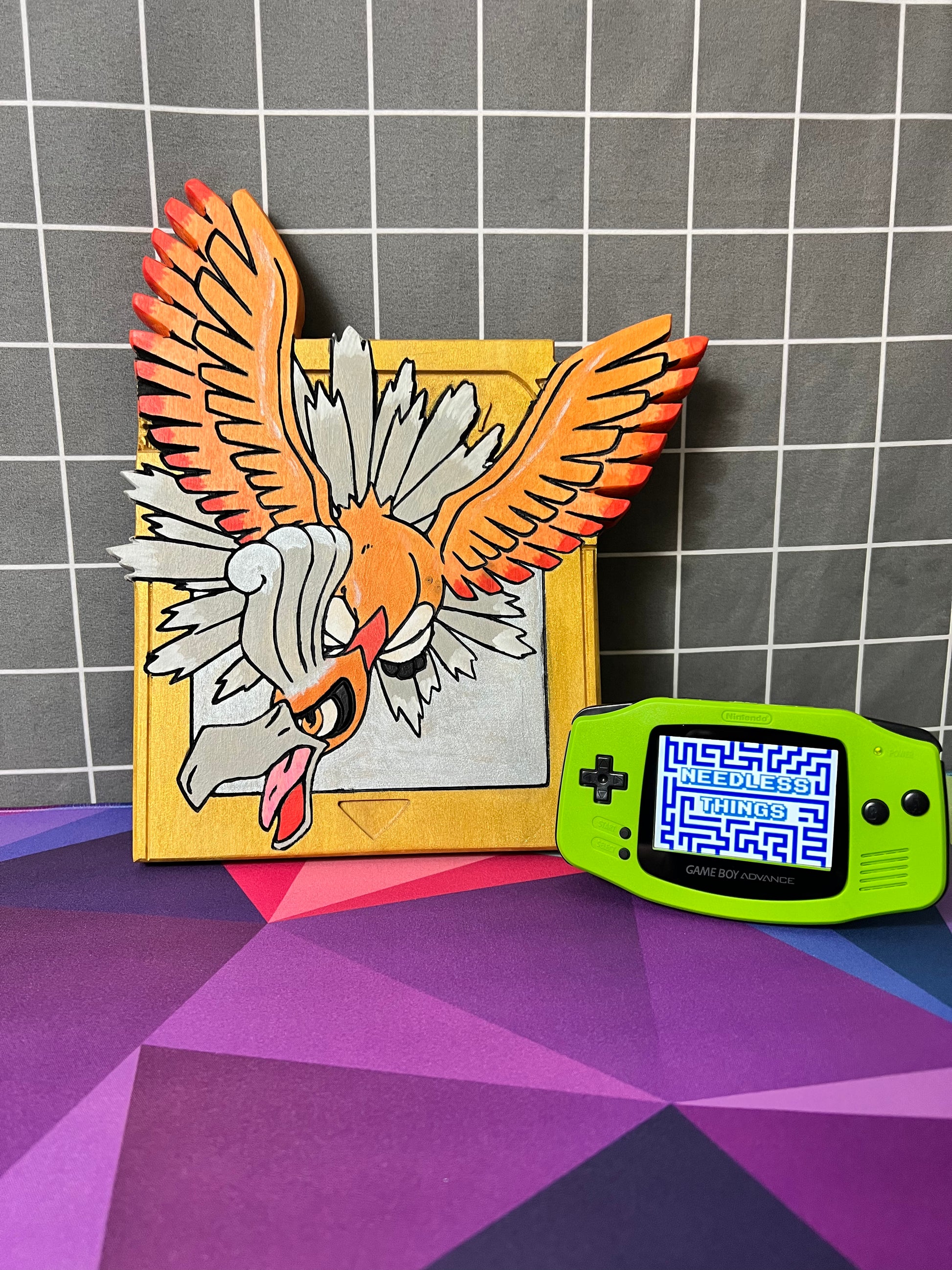 Pokemon Gold Ho-oh Gameboy Color Shell